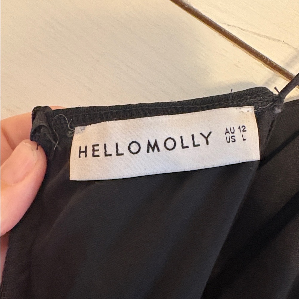 Hello Molly Black Ruched Mini Dress - Picture 6 of 6